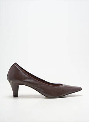 Escarpins bout pointu talon de 7 à 9cm marron ANDREA DAPHANE femme