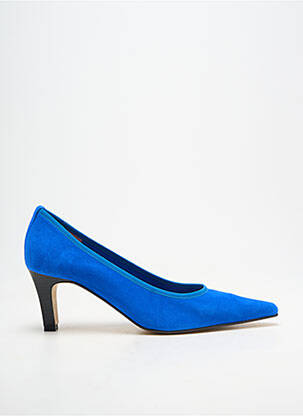 Escarpins bout pointu talon de 7 à 9cm bleu ANDREA DAPHANE femme