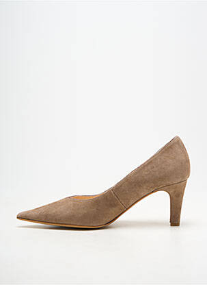 Escarpins bout pointu talon de 7 à 9cm beige ANDREA DAPHANE femme