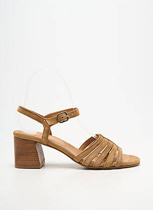 Sandales/nu pieds talon bottier talon de 4 à 6cm marron ALIWELL femme