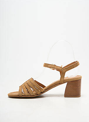Sandales/nu pieds talon bottier talon de 4 à 6cm marron ALIWELL femme