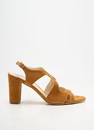 Sandales/nu pieds talon bottier talon de 7 à 9cm marron ANDREA DAPHANE femme