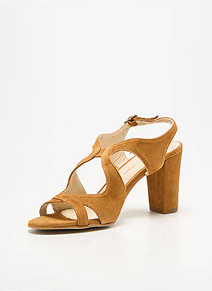 Sandales/nu pieds talon bottier talon de 7 à 9cm marron ANDREA DAPHANE femme