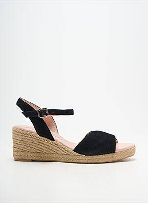 Espadrilles fermeture boucle(s) talon de 7 à 9cm noir CARMEN SAIZ femme