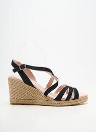 Espadrilles fermeture boucle(s) talon de 7 à 9cm noir CARMEN SAIZ femme