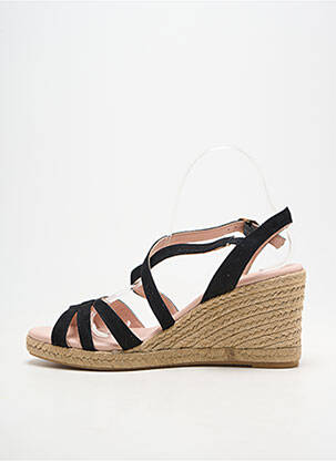 Espadrilles fermeture boucle(s) talon de 7 à 9cm noir CARMEN SAIZ femme