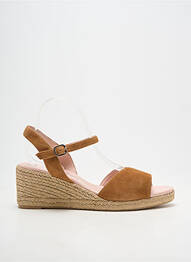Espadrilles fermeture boucle(s) talon de 4 à 6cm marron CARMEN SAIZ femme