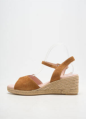 Espadrilles fermeture boucle(s) talon de 4 à 6cm marron CARMEN SAIZ femme