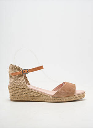 Espadrilles fermeture boucle(s) talon de 4 à 6cm beige CARMEN SAIZ femme
