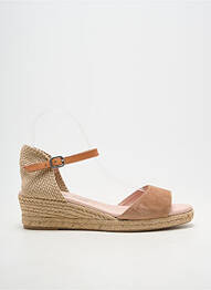 Espadrilles fermeture boucle(s) talon de 4 à 6cm beige CARMEN SAIZ femme