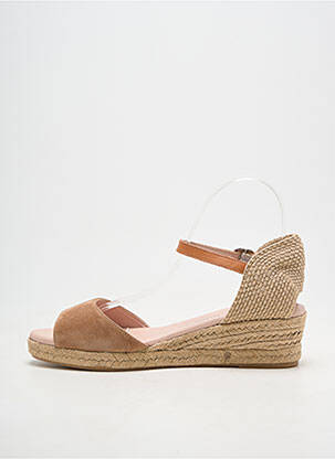 Espadrilles fermeture boucle(s) talon de 4 à 6cm beige CARMEN SAIZ femme
