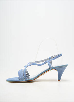 Sandales/nu pieds fermeture boucle(s) talon de 7 à 9cm bleu KESS femme