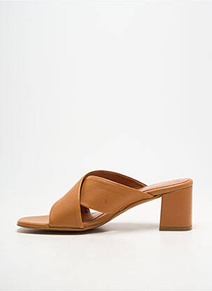 Mules/sabots type de semelle amortissante talon de 4 à 6cm marron BELLA STORIA femme