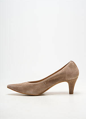 Escarpins type de semelle amortissante talon de 4 à 6cm beige BELLA STORIA femme