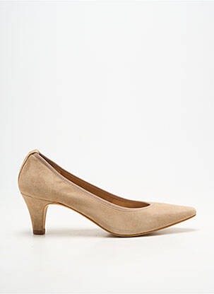 Escarpins type de semelle amortissante talon de 4 à 6cm beige BELLA STORIA femme