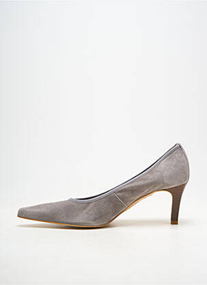 Escarpins bout pointu talon de 7 à 9cm gris ANDREA DAPHANE femme