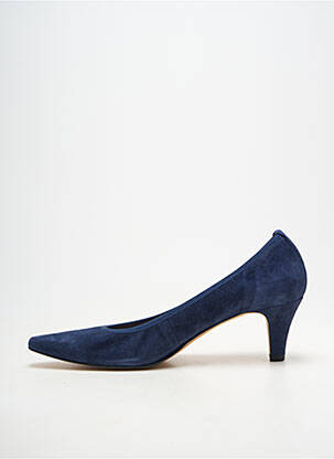 Escarpins type de semelle amortissante talon de 7 à 9cm bleu BELLA STORIA femme