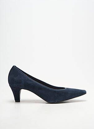 Escarpins type de semelle amortissante talon de 7 à 9cm bleu BELLA STORIA femme