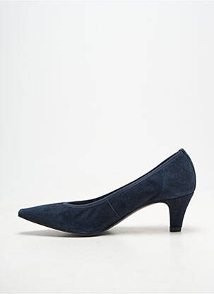Escarpins type de semelle amortissante talon de 7 à 9cm bleu BELLA STORIA femme