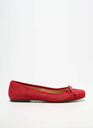 Ballerines bout rond talon plat jusqu'à 3cm rouge KAREN STYLE femme