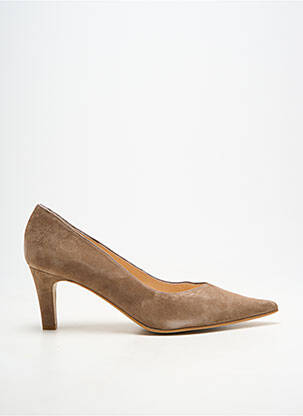 Escarpins type de semelle amortissante talon de 7 à 9cm beige BELLA STORIA femme