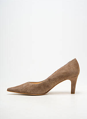 Escarpins type de semelle amortissante talon de 7 à 9cm beige BELLA STORIA femme