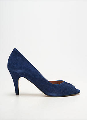 Escarpins talon aiguille talon de 7 à 9cm bleu BELLA STORIA femme