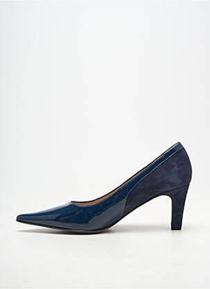 Escarpins matière lisse talon de 4 à 6cm bleu ANDREA DAPHANE femme