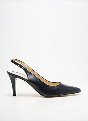 Escarpins tissage satiné talon de 7 à 9cm noir ANDREA DAPHANE femme