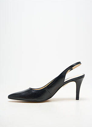 Escarpins tissage satiné talon de 7 à 9cm noir ANDREA DAPHANE femme