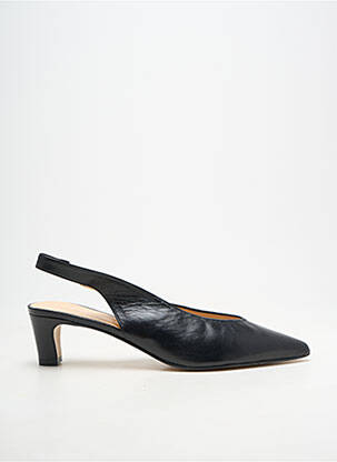 Escarpins tissage satiné talon de 4 à 6cm noir ANDREA DAPHANE femme