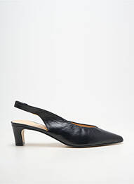 Escarpins tissage satiné talon de 4 à 6cm noir ANDREA DAPHANE femme