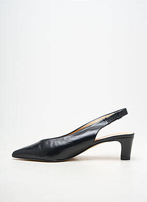 Escarpins tissage satiné talon de 4 à 6cm noir ANDREA DAPHANE femme