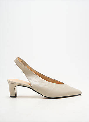 Escarpins bout pointu talon de 4 à 6cm beige ANDREA DAPHANE femme