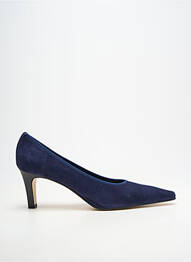 Escarpins bout pointu talon de 7 à 9cm bleu ANDREA DAPHANE femme