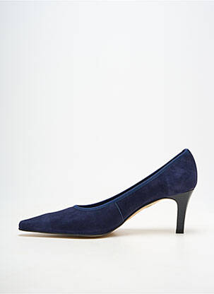 Escarpins bout pointu talon de 7 à 9cm bleu ANDREA DAPHANE femme