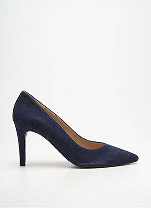 Escarpins type de semelle amortissante talon de 7 à 9cm bleu ANDREA DAPHANE femme