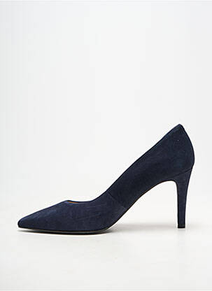 Escarpins type de semelle amortissante talon de 7 à 9cm bleu ANDREA DAPHANE femme
