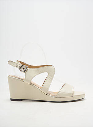 Sandales/nu pieds talon compensé talon de 7 à 9cm beige ANDREA DAPHANE femme