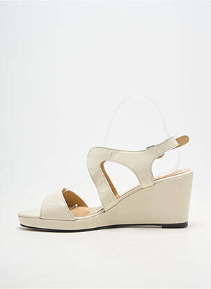 Sandales/nu pieds talon compensé talon de 7 à 9cm beige ANDREA DAPHANE femme