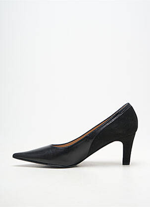 Escarpins tissage satiné talon de 7 à 9cm noir ANDREA DAPHANE femme