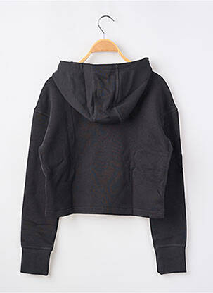 Sweat-shirt à capuche broderie manches longues noir NIKE fille
