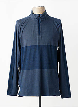 T-shirt coupe cintrée manches longues bleu NIKE homme