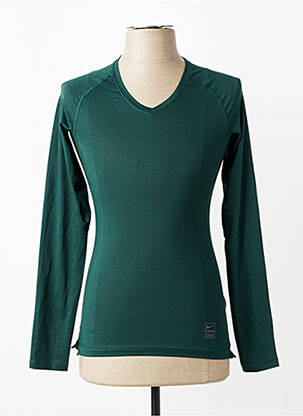 T-shirt coupe cintrée manches longues vert NIKE homme