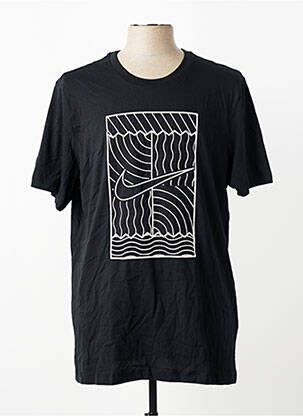 T-shirt stretch manches courtes noir NIKE homme