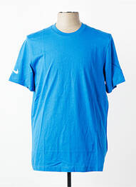 T-shirt stretch manches courtes bleu NIKE homme
