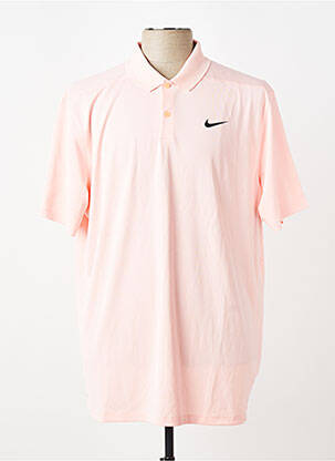 Polo coupe droite manches courtes rose NIKE homme