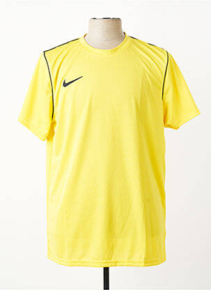 T-shirt broderie manches courtes jaune NIKE homme