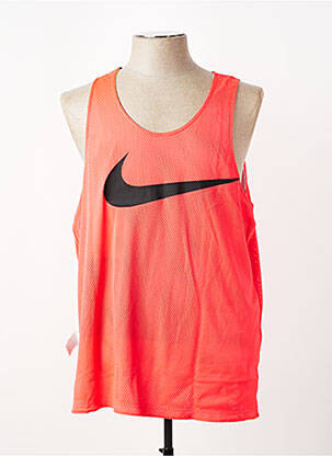 Débardeur coupe droite sans manche orange NIKE homme