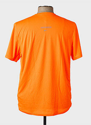 T-shirt coupe droite manches courtes orange NIKE homme